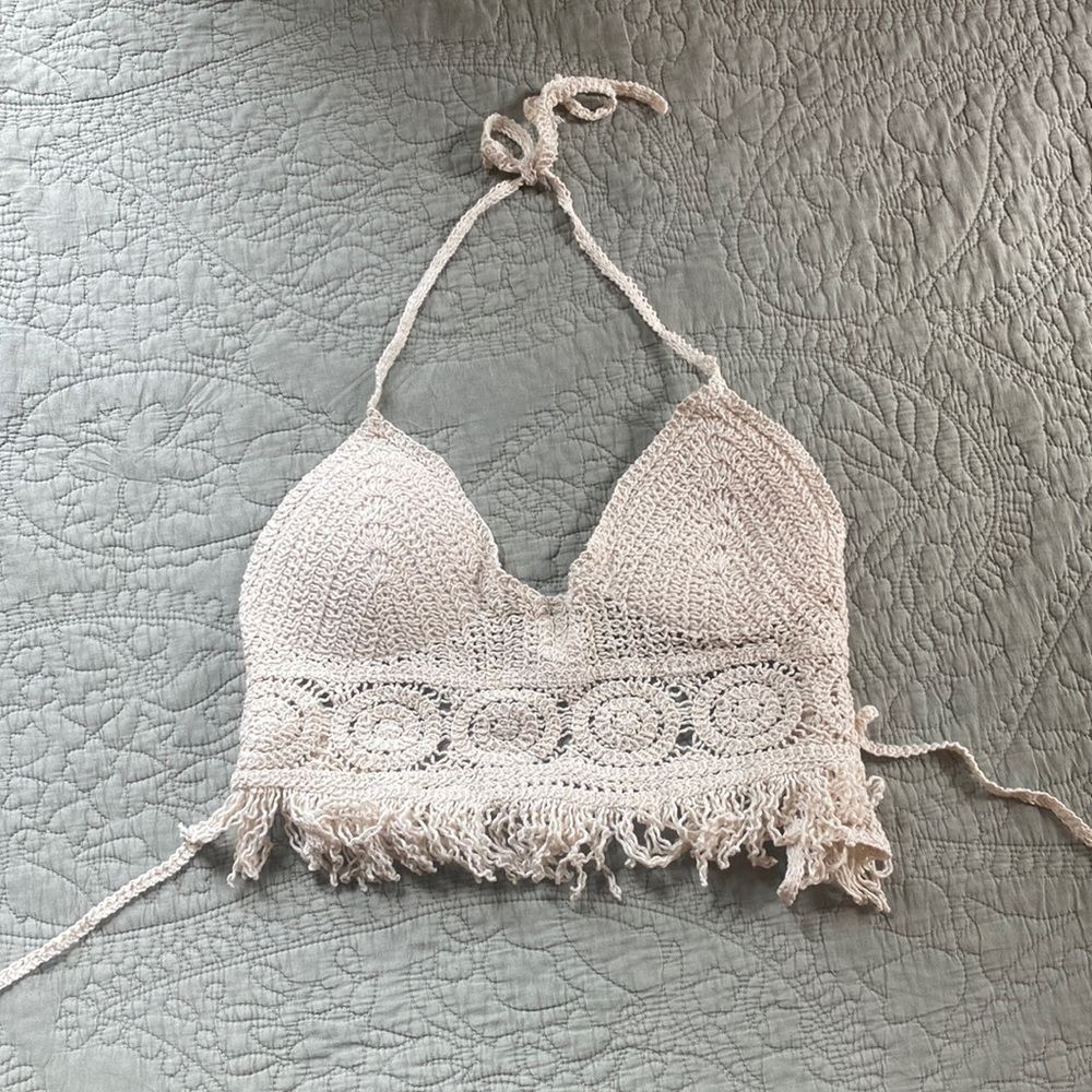 Knitted/crocheted top